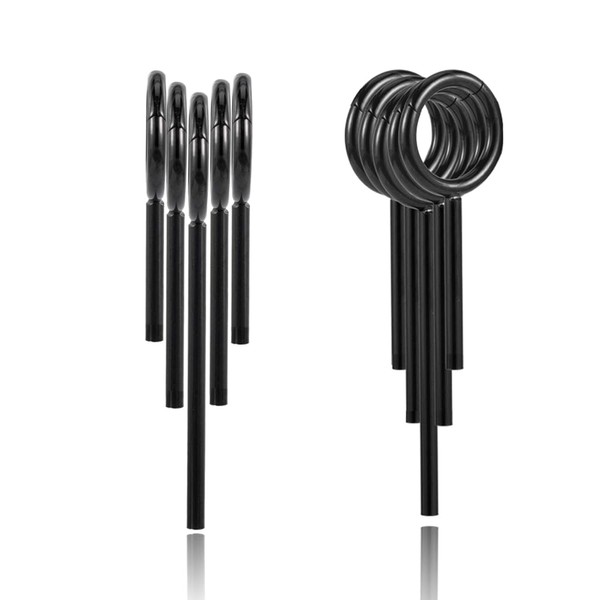 DOEARKO 10 PCS Ear Gauges Ear Cuff Stainless Steel Ear