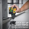 PREXISO Laser Level with Tripod, 100Ft Dual Modules Self Leveling