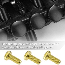 eMagTech Northwest Guitars Tremolo Locking System Bridge Fine Tuning Screws Instrument Replacement Parts Metal M5 Compatible with Floyd Rose Electric Guitar Pack of 12