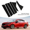 6PCS Car Window Trim Bright Black Lightweight Smooth Surface Window