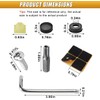 ZIMISI Anti Theft Car License Plate Screws, M6 (1/4") Stainless