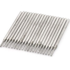Sscon 30pcs 1.0mm Diamond Coated Hole Saw Drill Bit Carving Drilling Hole Tools for Jewelry Gems Glass