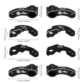 RCENJOY RC Shock Flex Blades CNC Aluminum Accessories for TRX4M Defender Bronco 1/18 RC Crawler Upgrade