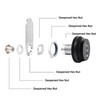 Tidorlou 4 Pack Combination Cabinet Lock, Password Coded Cabinet Lock,Combination