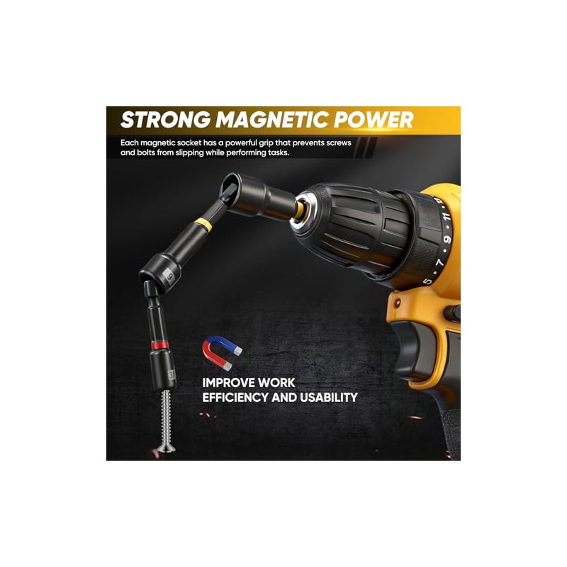 Saker 80-Piece Magnetic Impact Nut Driver Set, SAE & Metric