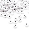 Yiizzxin White Number 1 Beads for Bracelets,Acrylic Single Number-1 Beads,4x7mm