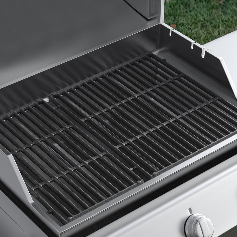 SafBbcue 7853 18.75" Cast Iron Grill Grates for Weber Genesis