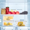 Yomjarl 3 Pack Cheese Container Airtight with Draining Basket Cream