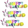 HADCKJA Happy Easter Foil Balloons - Bunny & Chicken Themed