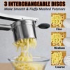 Stainless Steel Potato Ricer 15 oz with 3 Interchangeable Discs