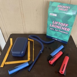 Dude Perfect NEW Dude Perfect 100% Kid Powered Liftoff Launcher Set= Ages 3+
