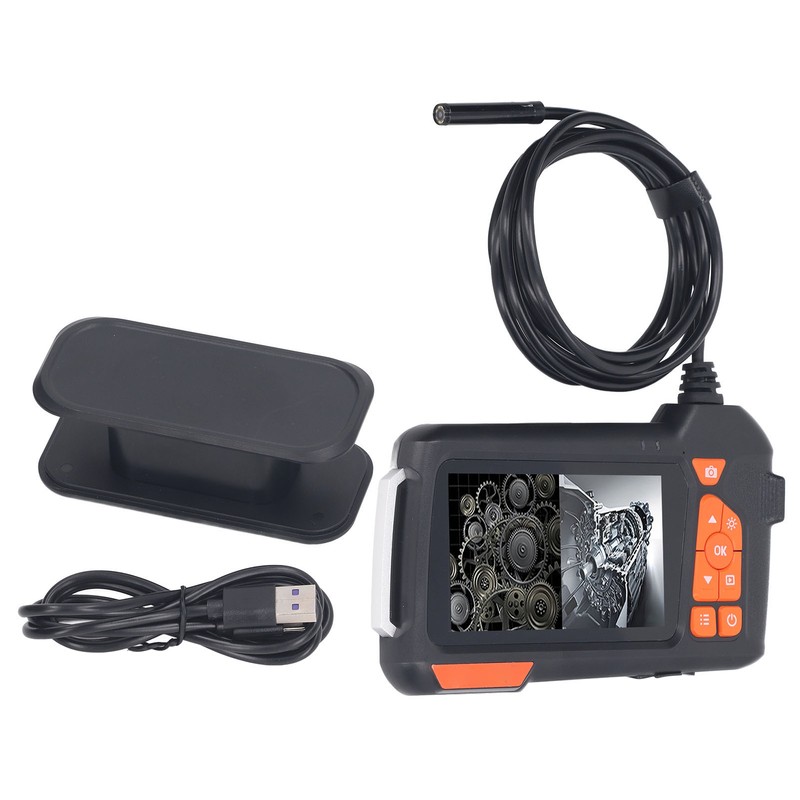 4.5in Industrial Endoscope Digital Display Waterproof Photo Record 1080P 8mm