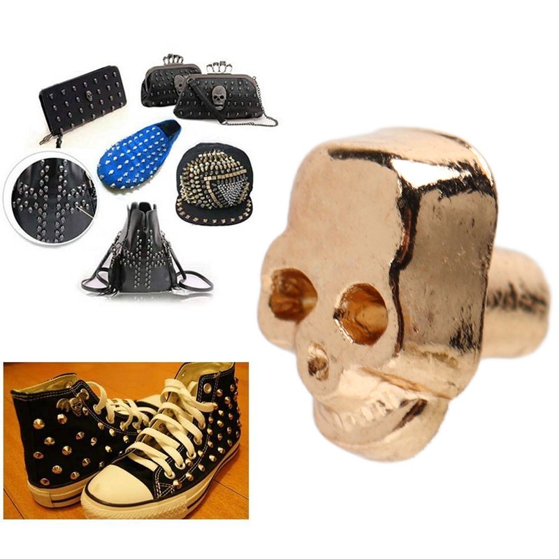200 Sets Skull Rivets Gothic Style Beautiful Fashionable Skull Stud