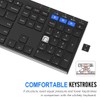 Arteck HB192 Universal Bluetooth Keyboard Multi-Device Stainless Steel Full Size