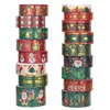 AEBORN Christmas Washi Tape Set, 17 Rolls Gold Foil Xmas