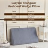 Lazyzizi Headboard Wedge Pillow, Large Triangular Reading Pillows Bolster Headboard