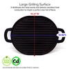 Nuwave Cast Iron Grill, 12.42”x10.21” Non-Stick Grilling Surface, Deep Grill