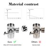 Shower Diverter Valve 3-Way Sink Faucet Splitter Chrome M22 X