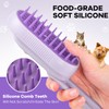 Cat Steam Brush for Shedding, 4 in 1 Rechargeable Steam