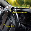 ASENDIWAY Steering Wheel Lock Universal Anti-Theft Device Heavy Duty Security