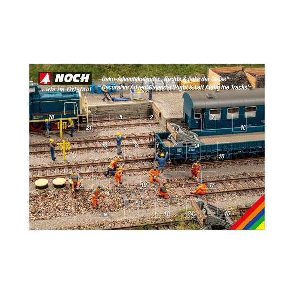 NOCH Decorative Advent Calendar "Right & Left of the Tracks"