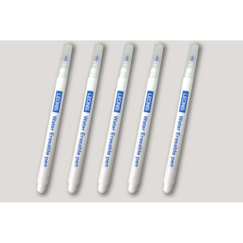 Leonis Erasable Chalk Marker Pen, Blue, Set of 5