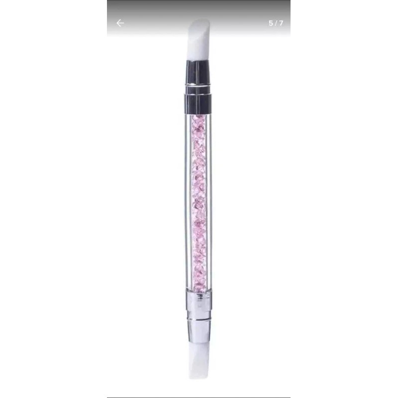 A&R Kit De 5 Pinceles Doble Punta Silicon Para Uñas