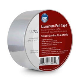 IPG Aluminum Foil Tape, 2" x 10 yd, Silver (Single Roll)