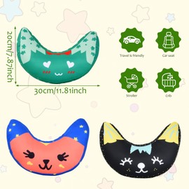Car Seat Belt Pad Children Removable Car Seat Belt Cushion Travel Cushion Children Shoulder Protection Belt Pillow Car Seat Belt Cushion for More Comfort on Travel (03)