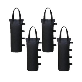 Weight Bags, Sand Bags, Weights Tarps, Tents, Fixed Legs, Sand, Outdoors, Camping, Weights, Black, 4 Pieces