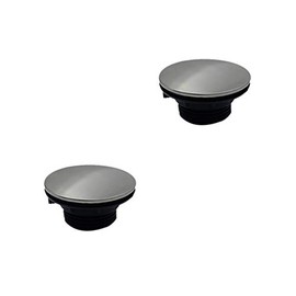 LiXiongBao 2 Pack Sink Tap Faucet Hole Cover Kitchen Sink Plug Brushed Stainless Steel Hole Cover for Dia 1.22 to 1.57 Inch