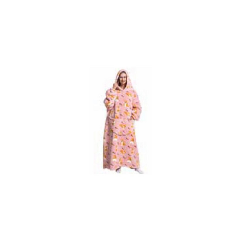 Premium Hoodie Blanket Reversible - One Size Fits All, Dinosaur