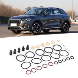 Injection Seals 5 Sets Pump Nozzle Seal Kits Repair Kit for Injectors 1417010999 Repair Kit for Injection Gaskets for 1.2 L 1.4 L 1.9 L 2.0 L 2.5 L TDI Engines