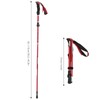 Collapsible Lightweight Aluminum Pole Hiking Stick Cane for Trekking Mountaineering