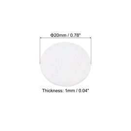 PATIKIL 20mm/0.78inch Foam Lid Liner, 300Pcs PS Foam Resistant Tamper Pressure Sensitive Seal for Bottle Cap Liners Seals, White Red