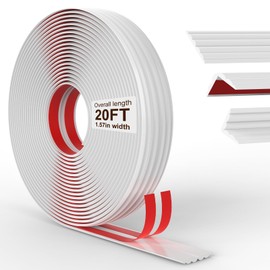 Wall Corner Protector, 20 FT Peel and Stick Wall Molding Trim, White Corner Guards, Silicone Crown Molding for Furniture Door Countertop Window Edges