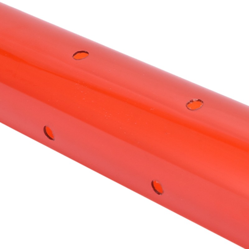 Long Pipe Bird Feeder Red Transparent Outdoor Bird Feeder Tube