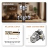 Copper Creek CKDB141SS Colonial Door Knob Keyed Alike with Deadbolt