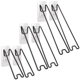 FCKLVMC 6 Pcs 3 Size Adjustable Picture Frame Stand, Stainless Steel Picture Frame Easel Backs Self-Adhesive, Picture Frame Backing Board for 6-18 Inch