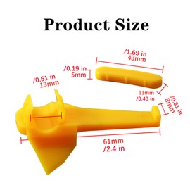 Nanchroadly 6 Sets Tire Changer Plastic Insert Universal Tire Machine Mount Demount Duck Heads Wheel Rim Protector for Tyre Changer Machine