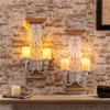 AIM & GGKK Large Wall Candle Sconce Holder,Set of 2