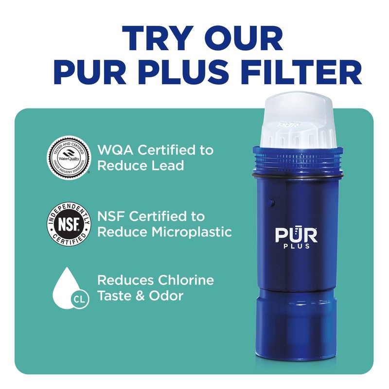 PUR Water Pitcher & Dispenser Replacement Filter 4-Pack, Genuine PUR