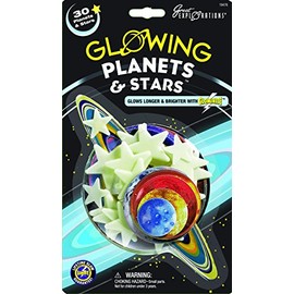 University Games UNV19476 Explorations Glow in The Dark, 30 Pack (2D), Planets & Stars 30/Pkg
