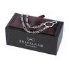 Trafalgar Men's Sutton Sterling Silver Figaro Tie Chain, Silver