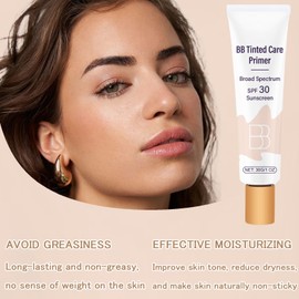 TIRDET BB Cream Tinted Moisturizer SPF 30, BB Tinted Primer Full Coverage, Even Skin Color Hydrating and Smoothing