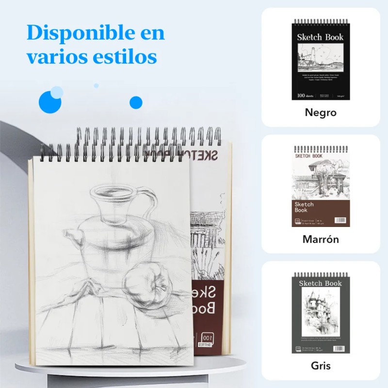 Cuaderno A4+ De Boceto Y Dibujo 200 Páginas Blank Sketchbook