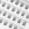 CarLary Lash Clusters, DIY Eyelash Extension, 40 Clusters Reusable Individual