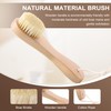DEBETOOL Wooden Face Dry Brush with Natural Boar Bristle 2-Pack