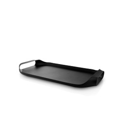 Eva Solo | Serving Tray 16.92 x 9.8 Inch | Avoid Coffee Spills and toppled Contents - The deep-Set Handles Enhance Stability and Balance as You Carry The Tray | Black