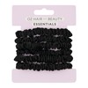 Oz Essentials Small Scrunchie 6 Pack - Black